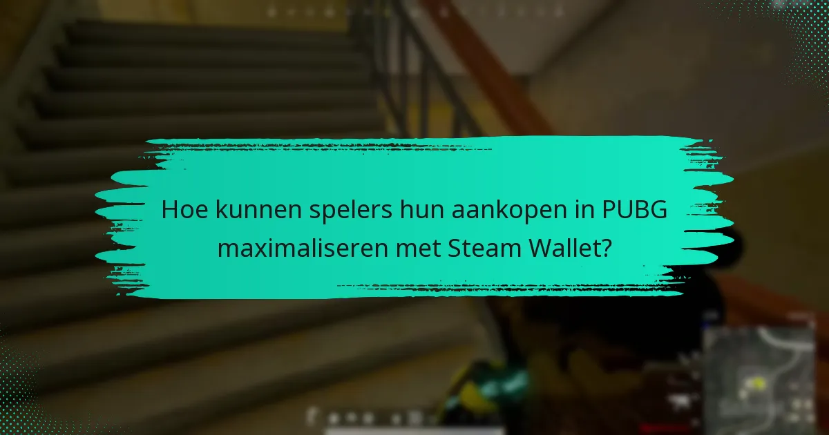 Hoe kunnen spelers hun aankopen in PUBG maximaliseren met Steam Wallet?