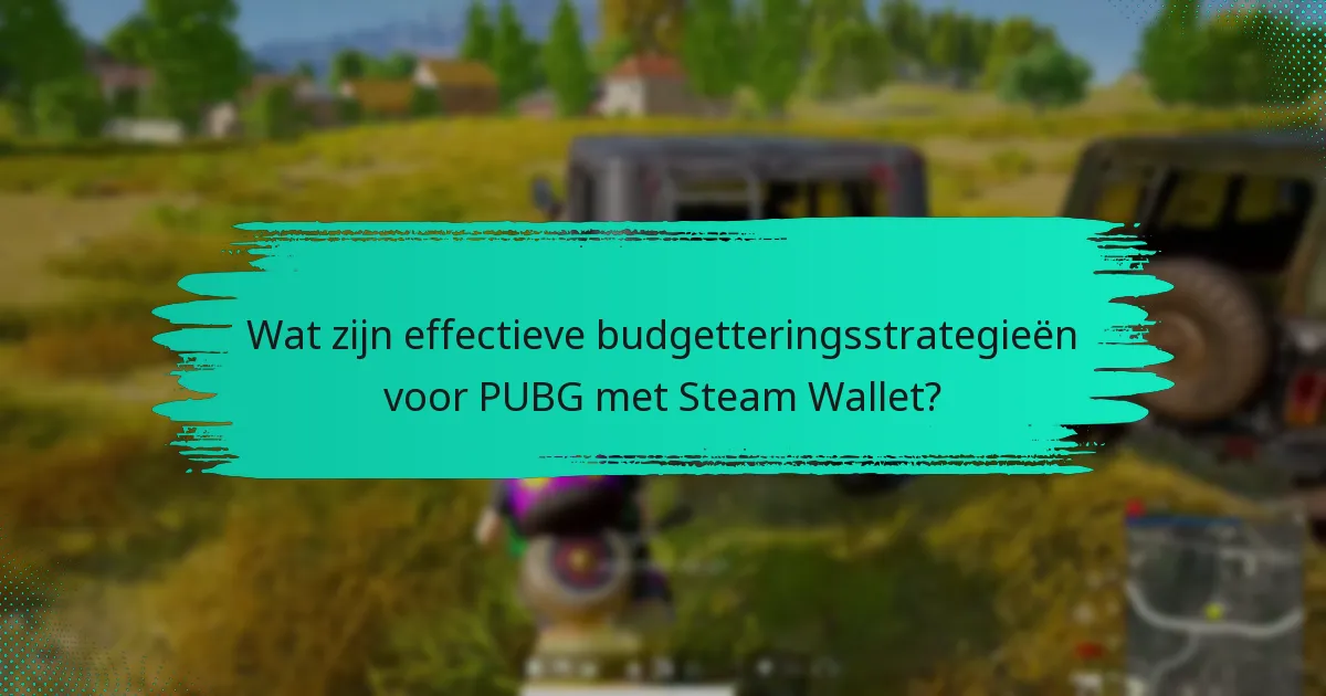 Welke tools en middelen kunnen helpen bij het budgetteren voor PUBG?