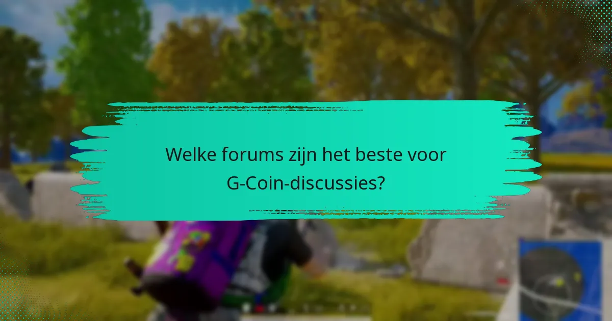 Hoe kunnen spelers deelnemen aan G-Coin-discussies?